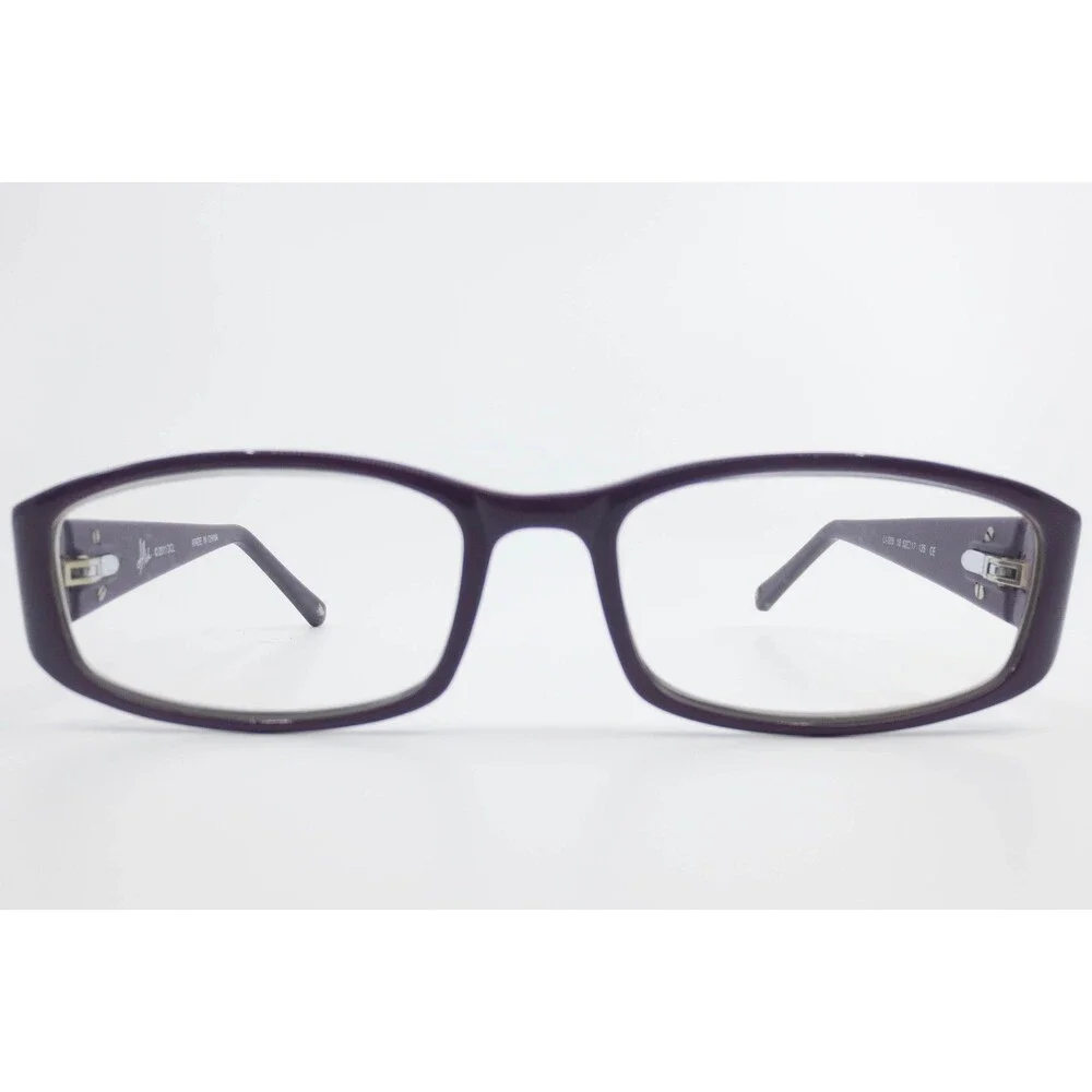 LA Ink LI-005 Purple Eyeglasses Frames Tattoo Graphic Rhinestone Skull 52-17-135